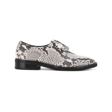 Sally snake-print derby shoes