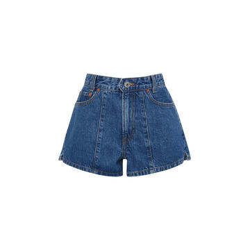 + RE/DONE Venice Pintucked Denim Shorts