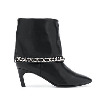 chain embellished ankle boots