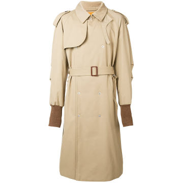 padded trench coat