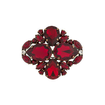 Campione crystal-embellished brooch