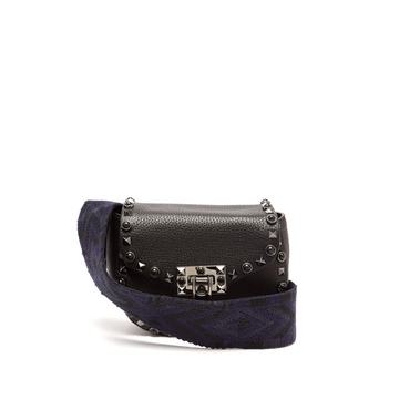 Guitar Rockstud rolling leather belt bag