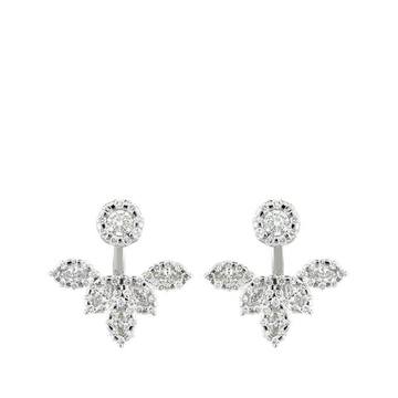 White Gold Drop Earrings