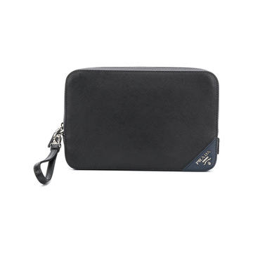 logo zipped pouch