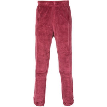 velour track pants