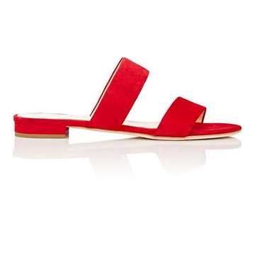 Suede Double-Band Slides