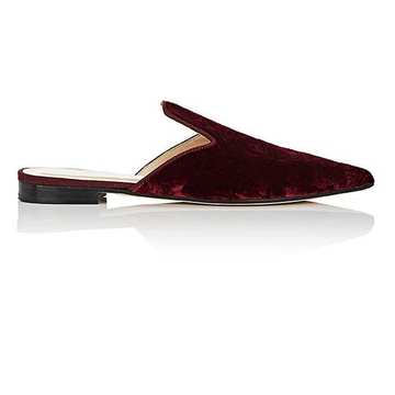 Baroque Velvet Mules