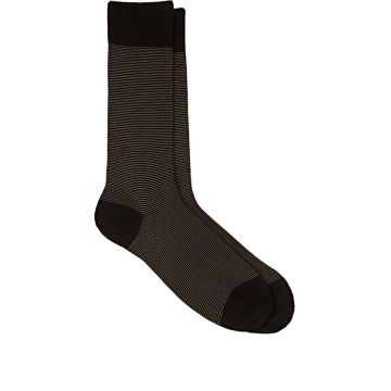 Seymour Fine-Striped Cotton-Blend Mid-Calf Socks