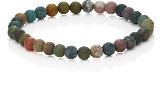 Moss Agate Beaded Bracelet展示图