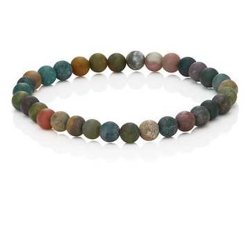 Moss Agate Beaded Bracelet