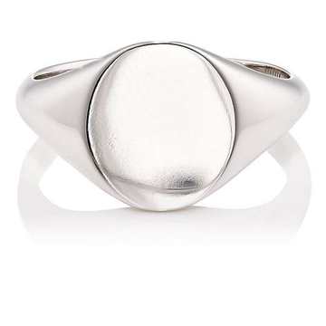 White Gold Signet Ring