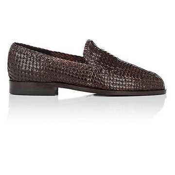 Woven Leather Loafers