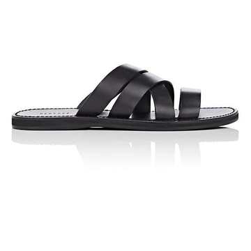 Leather Slide Sandals