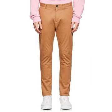 Grosgrain-Accented Stretch-Cotton Trousers