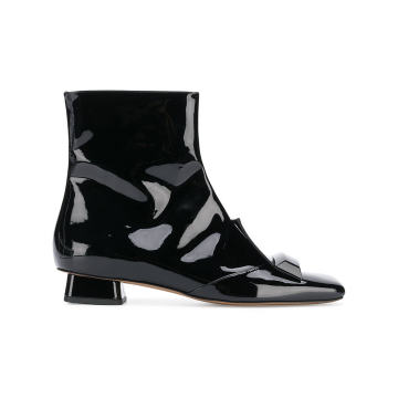 geometric ankle boots