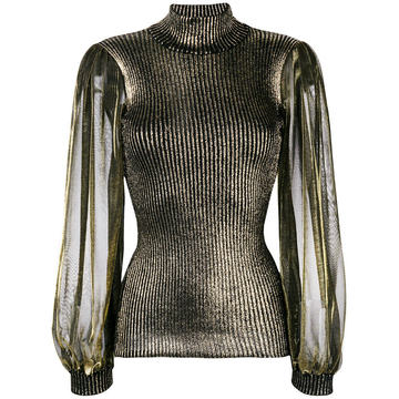 metallic glow sweater