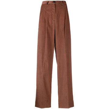 high-waisted trousers