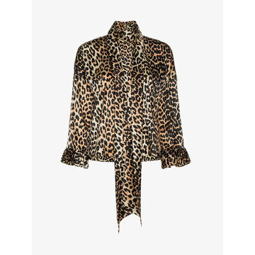 calla leopard print blouse