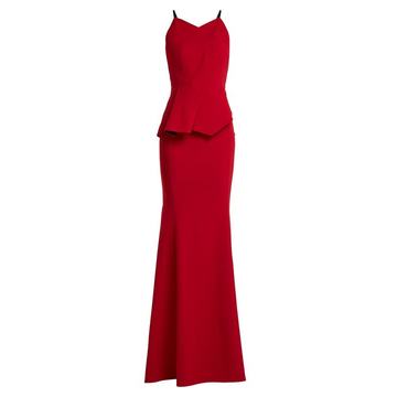 Kubrick pleated crepe gown