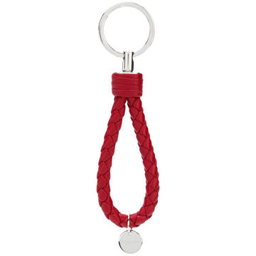 woven tag keyring