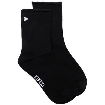 logo embroidered socks