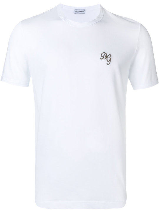 embroidered logo T-shirt展示图