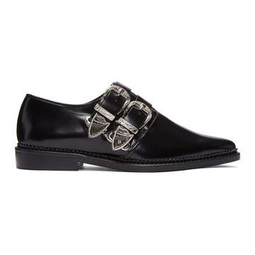 Black Buckles Oxfords