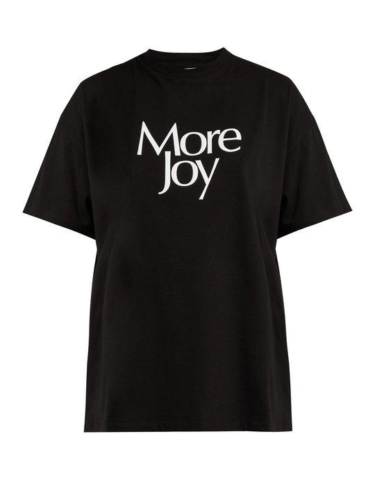 More Joy printed-cotton T-shirt展示图