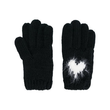 heart intarsia gloves