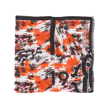 abstract floral print scarf