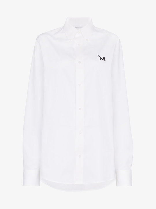 logo button down shirt展示图