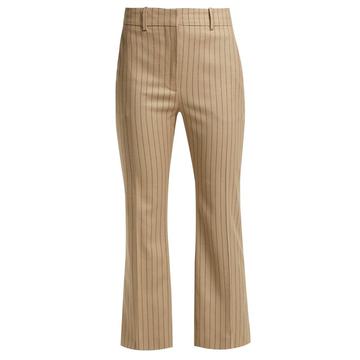 Adler wool-blend kick-flare trousers