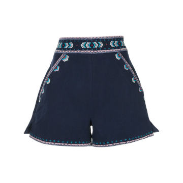 embroidered tailored shorts