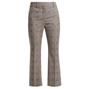 Adler wool-blend flared trousers