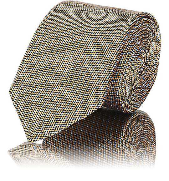 Textured-Dot Silk Necktie展示图