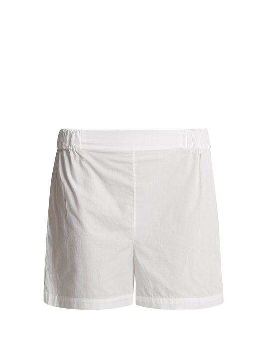 Alcina high-rise cotton pyjama shorts展示图