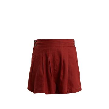 Rhoda pleated linen shorts