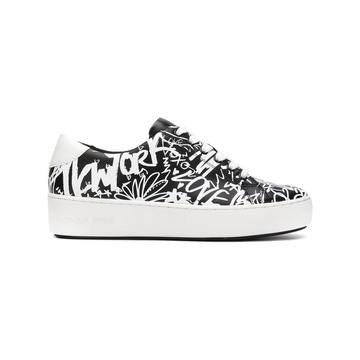 graffiti print sneakers