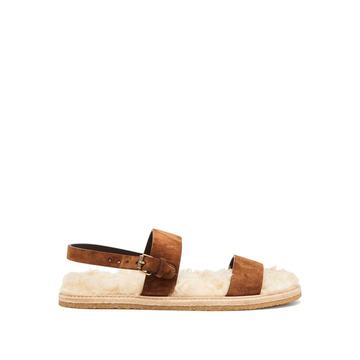 Noé shearling-sole suede sandals