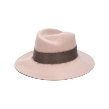 contrast brim hat