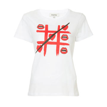 Criss Cross print T-shirt