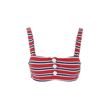 Carolina Striped Bikini Top