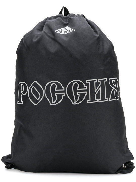 Gosha Rubchinskiy x Adidas drawstring backpack展示图