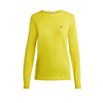 Round-neck cashmere sweater