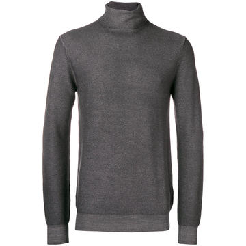 roll-neck fitted sweater