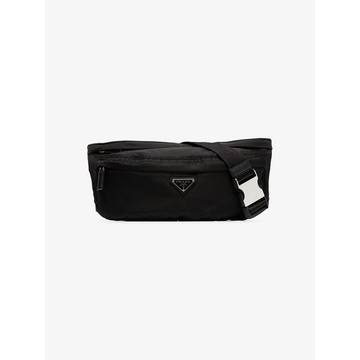 black logo crossbody belt bag