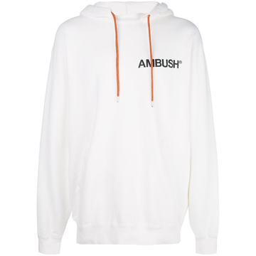 logo print hoodie