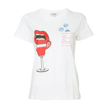 cocktail print T-shirt