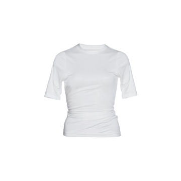 Souk Gathered Cotton-Jersey T-Shirt