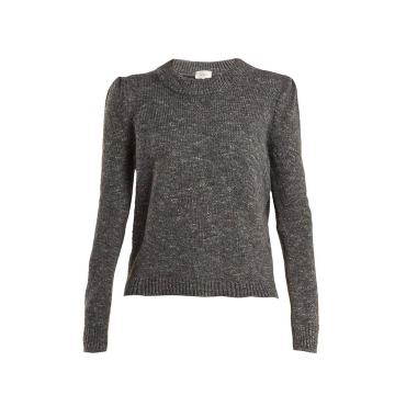 Speckled wool-blend sweater